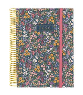 AGENDA 2026 TRENDY DESIGN E10 155X212MM DIA PAGINA FLORA FINOCAM 742313026