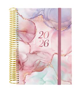 AGENDA 2026 TRENDY DESIGN E10 155X212MM DIA PAGINA GOLDY FINOCAM 742312626