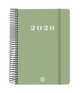 AGENDA 2026 BASIC MY E10 155X212MM DIA PAGINA VERDE FINOCAM 743522026