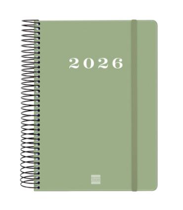 AGENDA 2026 BASIC MY E10 155X212MM DIA PAGINA VERDE FINOCAM 743522026