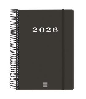AGENDA 2026 BASIC MY E10 155X212MM DIA PAGINA NEGRO FINOCAM 743526026
