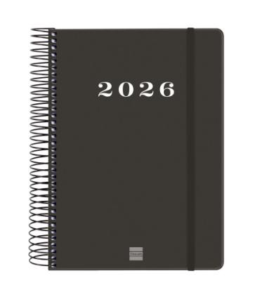 AGENDA 2026 BASIC MY E10 155X212MM DIA PAGINA NEGRO FINOCAM 743526026