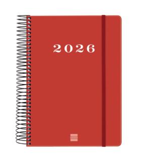AGENDA 2026 BASIC MY E10 155X212MM DIA PAGINA ROJO FINOCAM 743523026