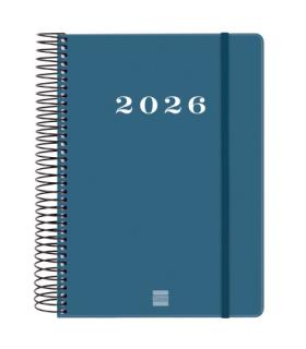 AGENDA 2026 BASIC MY E10 155X212MM DIA PAGINA AZUL FINOCAM 743521026