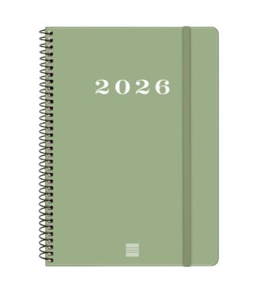 AGENDA 2026 BASIC MY E10 155X212MM SEMANA VISTA HORIZONTAL VERDE FINOCAM 743502026