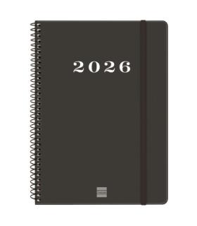 AGENDA 2026 BASIC MY E10 155X212MM SEMANA VISTA HORIZONTAL NEGRO FINOCAM 743506026