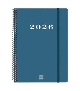AGENDA 2026 BASIC MY E10 155X212MM SEMANA VISTA HORIZONTAL AZUL FINOCAM 743501026