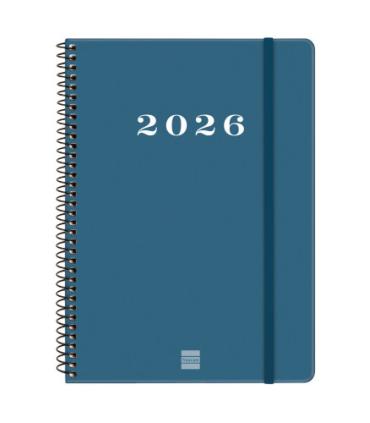 AGENDA 2026 BASIC MY E10 155X212MM SEMANA VISTA HORIZONTAL AZUL FINOCAM 743501026