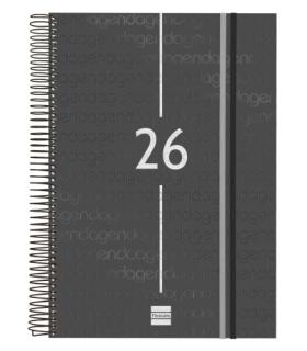 AGENDA 2026 BASIC YEAR E40 210X297MM DIA PAGINA NEGRO FINOCAM 741116026