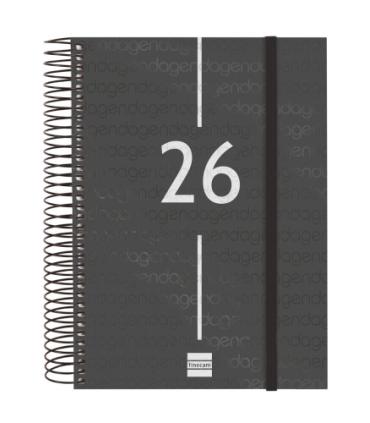 AGENDA 2026 BASIC YEAR E10 155X212MM DIA PAGINA NEGRO FINOCAM 741106026