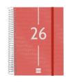 AGENDA 2026 BASIC YEAR E10 155X212MM DIA PAGINA ROJO FINOCAM 741103026