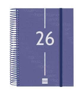 AGENDA 2026 BASIC YEAR E10 155X212MM DIA PAGINA AZUL FINOCAM 741101026