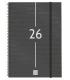 AGENDA 2026 BASIC YEAR E40 210X297MM SEMANA VISTA HORIZONTAL NEGRO FINOCAM 741466026
