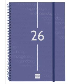 AGENDA 2026 BASIC YEAR E40 210X297MM SEMANA VISTA HORIZONTAL AZUL FINOCAM 741461026