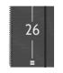 AGENDA 2026 BASIC YEAR E10 155X212MM SEMANA VISTA HORIZONTAL NEGRO FINOCAM 741456026
