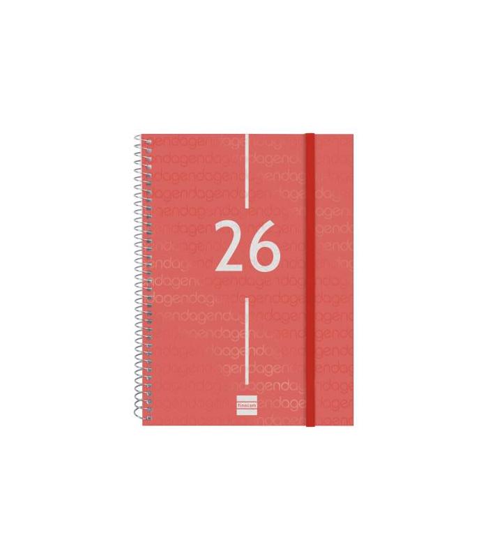 AGENDA 2026 BASIC YEAR E10 155X212MM SEMANA VISTA HORIZONTAL ROJO FINOCAM 741453026