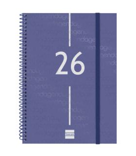 AGENDA 2026 BASIC YEAR E10 155X212MM SEMANA VISTA HORIZONTAL AZUL FINOCAM 741451026