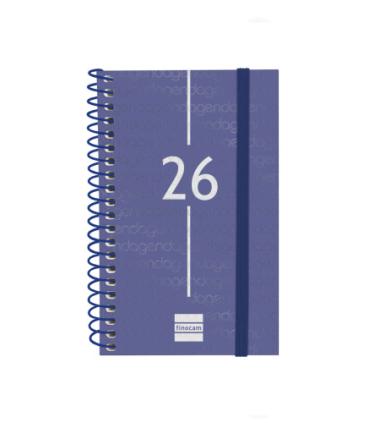 AGENDA 2026 BASIC YEAR E3 79X127MM SEMANA VISTA HORIZONTAL AZUL FINOCAM 741421026