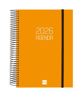 AGENDA 2026 BASIC OPAQUE E10 155X212MM DIA PAGINA NARANJA FINOCAM 742912926