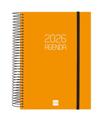 AGENDA 2026 BASIC OPAQUE E10 155X212MM DIA PAGINA NARANJA FINOCAM 742912926