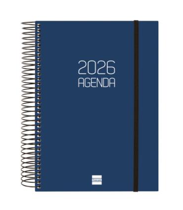 AGENDA 2026 BASIC OPAQUE E10 155X212MM DIA PAGINA AZUL FINOCAM 742911026
