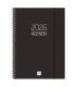 AGENDA 2026 BASIC OPAQUE E10 155X212MM SEMANA VISTA HORIZONTAL NEGRO FINOCAM 742766026