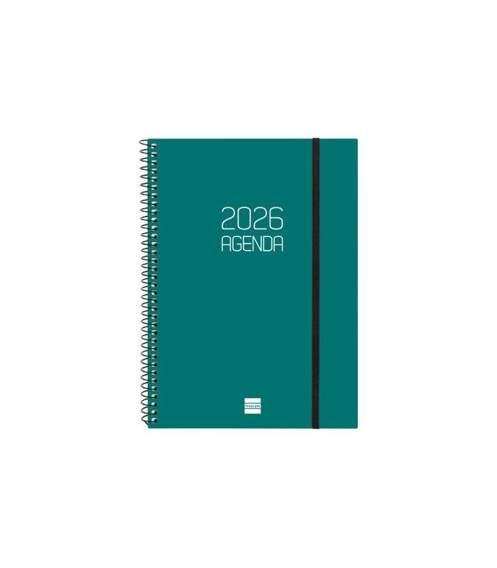 AGENDA 2026 BASIC OPAQUE E10 155X212MM SEMANA VISTA HORIZONTAL VERDE FINOCAM 742762026