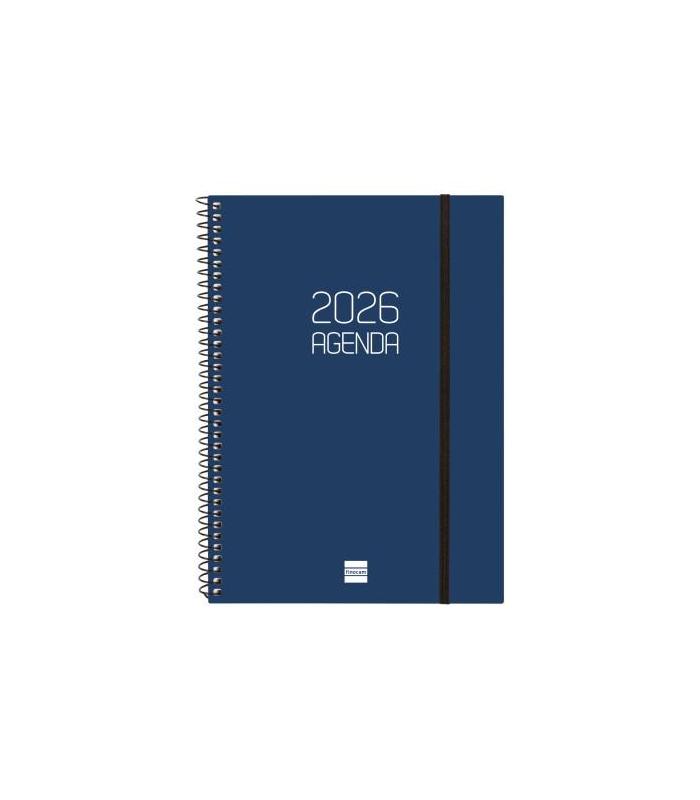 AGENDA 2026 BASIC OPAQUE E10 155X212MM SEMANA VISTA HORIZONTAL AZUL FINOCAM 742761026