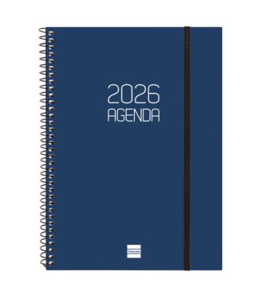 AGENDA 2026 BASIC OPAQUE E10 155X212MM SEMANA VISTA HORIZONTAL AZUL FINOCAM 742761026