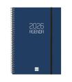 AGENDA 2026 BASIC OPAQUE E10 155X212MM SEMANA VISTA HORIZONTAL AZUL FINOCAM 742761026