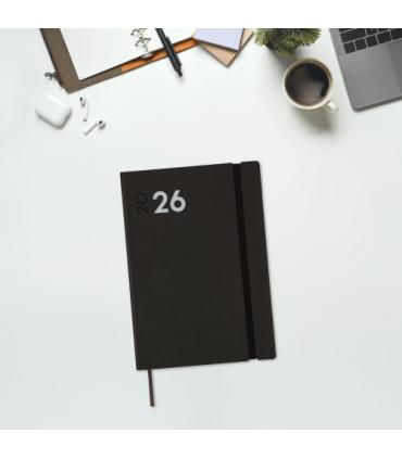AGENDA 2026 DYNAMIC MARA Y10 140X204MM DIA PAGINA NEGRO FINOCAM 621166026