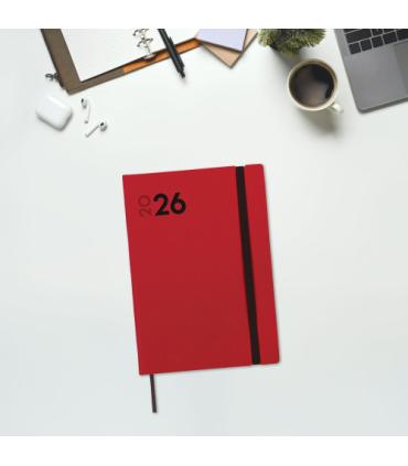 AGENDA 2026 DYNAMIC MARA Y10 140X204MM SEMANA VISTA VERTICAL ROJO FINOCAM 621123026