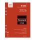 RECAMBIO ANUAL 2026 R1099 OPEN1000 155X215MM SEMANA VISTA VERTICAL FINOCAM 711520026