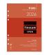 RECAMBIO ANUAL 2026 R1093 OPEN1000 155X215MM SEMANA VISTA HORIZONTAL FINOCAM 711590026