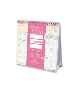 CALENDARIO 2026 SOBREMESA TRENDY DESIGN ESCRIBIR 190X190MM FINOCAM 787060126