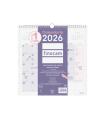CALENDARIO 2026 PARED TRENDY CHIC ESCRIBIR 300X300MM MORADO FINOCAM 787002726