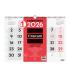 CALENDARIO 2026 NEUTRO PARED NUMEROS GRANDES L 430X310MM FINOCAM 780010026