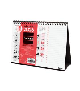 CALENDARIO 2026 SOBREMESA NEUTRO NUMEROS GRANDES+NOTAS S 210X150MM FINOCAM 781370026