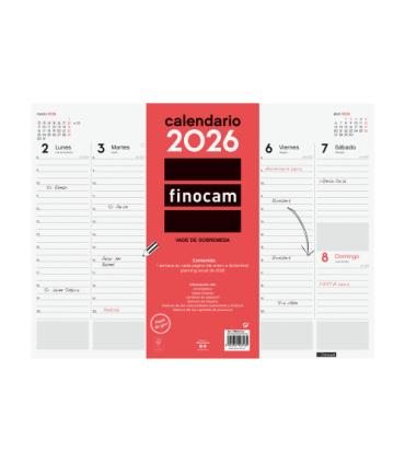 VADE 2026 ENCOLADO SEMANA VISTA VERTICAL 420X310MM FINOCAM 780240026