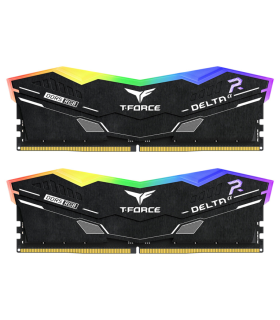 DDR5 TEAMGROUP T-FORCE DELTA RGB 16GB X2 6000 NEGRO CL30-39-39-76 1.4V
