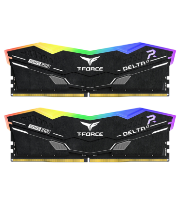 DDR5 TEAMGROUP T-FORCE DELTA RGB 16GB X2 6000 NEGRO CL30-39-39-76 1.4V