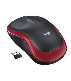 Ratn Inalmbrico Logitech M185  Hasta 1000 DPI  Rojo