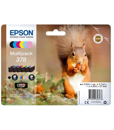 PACK DE CARTUCHOS 6 COLORES (CMYK, PC Y PM) EPSON 378