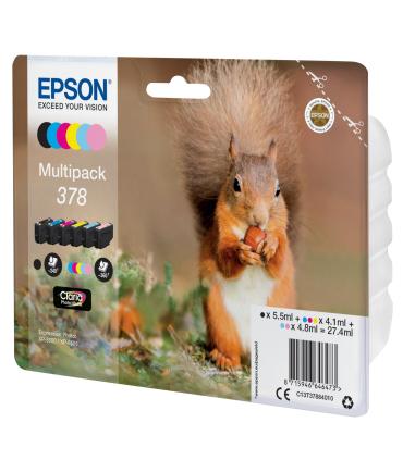 PACK DE CARTUCHOS 6 COLORES (CMYK, PC Y PM) EPSON 378