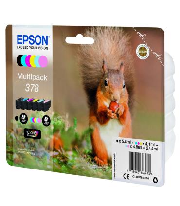 PACK DE CARTUCHOS 6 COLORES (CMYK, PC Y PM) EPSON 378