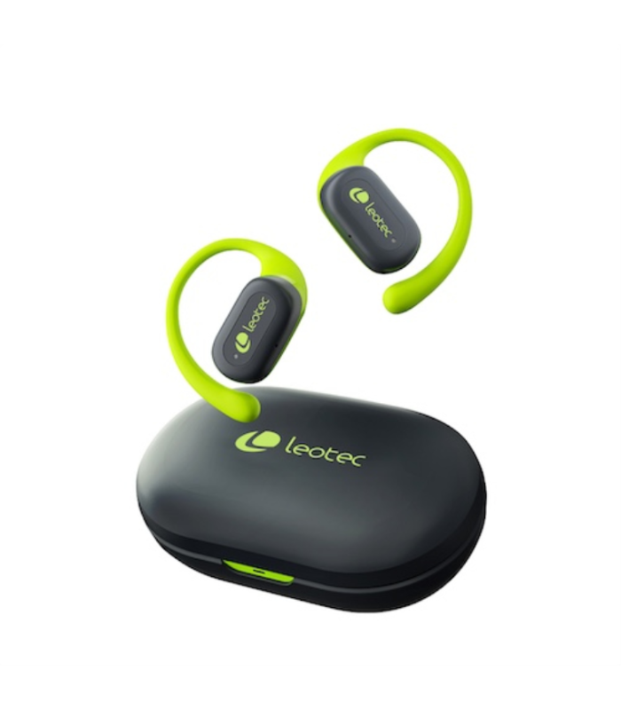 LEOTEC EARPHONES OPEN AIR ZENITH SPORT GRIS-LIMA