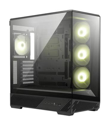 CAJA MSI MAG PANO 130R PZ,3X2.5\"+2X2.5\"/3.5,3X120+1X120MM (ARGB),2XUSB3.2+1USB3.2 TYPE C+AUDIO+MICRO,MID TOWER,NEGRA