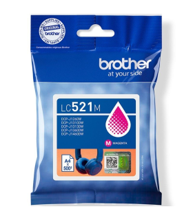 Cartucho de Tinta Original Brother LC521M/ Magenta
