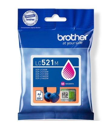 Cartucho de Tinta Original Brother LC521M/ Magenta
