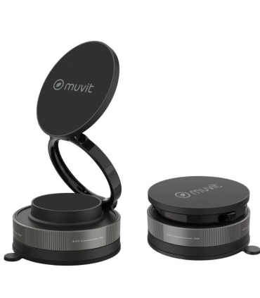 Soporte de Smartphone para Coche Muvit For Change MCCHL0035/ Negro